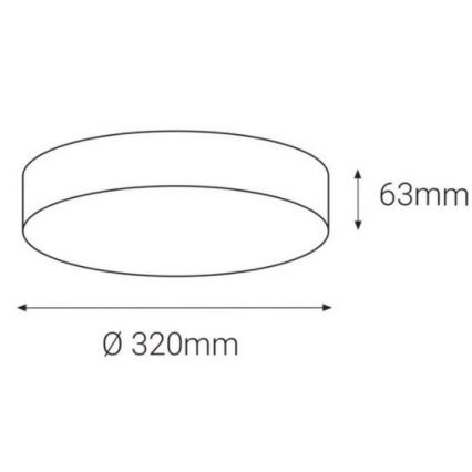 LED2 - LED Vanjska stropna svjetiljka sa senzorom DRUM LED/21W/230V IP65 3000K/4000K/6500K