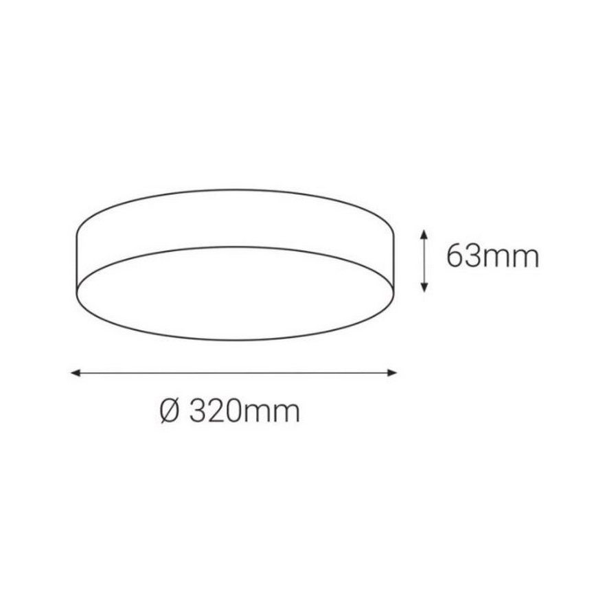 LED2 - LED Vanjska stropna svjetiljka sa senzorom DRUM LED/21W/230V IP65 3000K/4000K/6500K