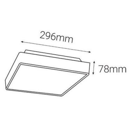 LED2 - LED Vanjska svjetiljka sa senzorom SOLO  LED/16W/230V 3000/4000/6500K IP65