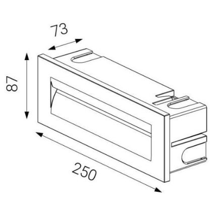 LED2 - LED Vanjska ugradbena svjetiljka STEP IN LED/8,5W/230V IP65