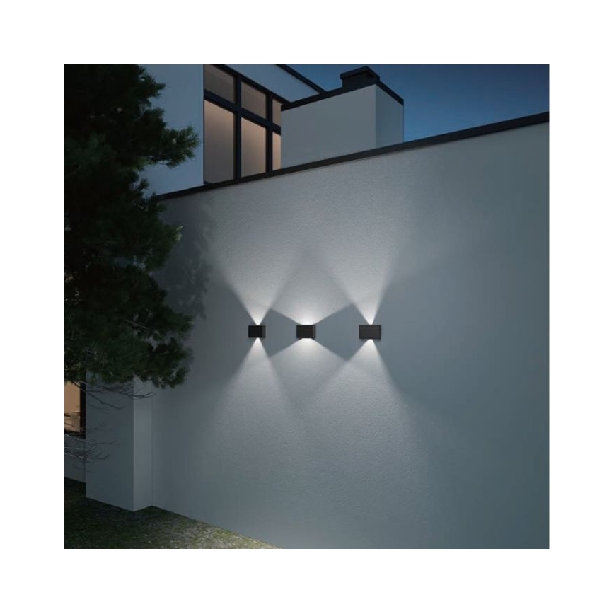 LED2 - LED Vanjska zidna svjetiljka BLADE 2xLED/12W/230V IP54