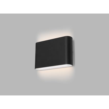 LED2 - LED Vanjska zidna svjetiljka FLAT 2xLED/3W/230V IP65 3000K/4000K/5700K crna