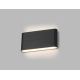 LED2 - LED Vanjska zidna svjetiljka FLAT 2xLED/6W/230V antracit IP54