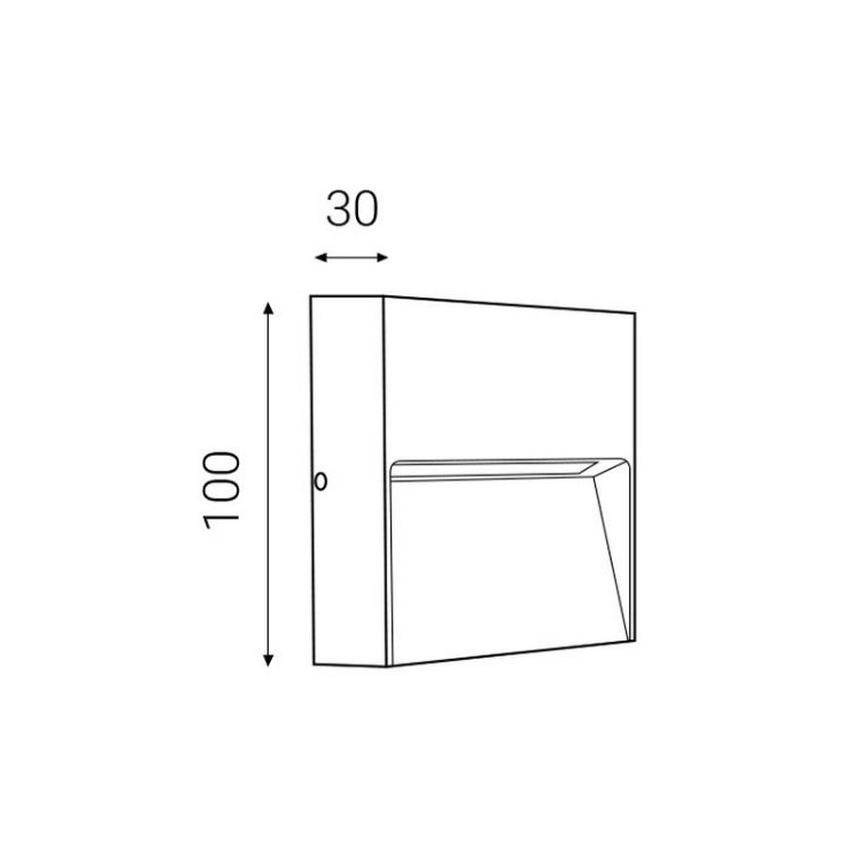 LED2 - LED Vanjska zidna svjetiljka STEP ON LED/3W/230V antracit  IP54
