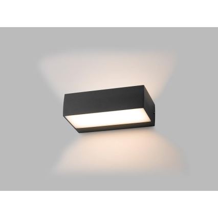 LED2 - LED VVanjska zidna svjetiljka KVADER LED/9W/230V IP54