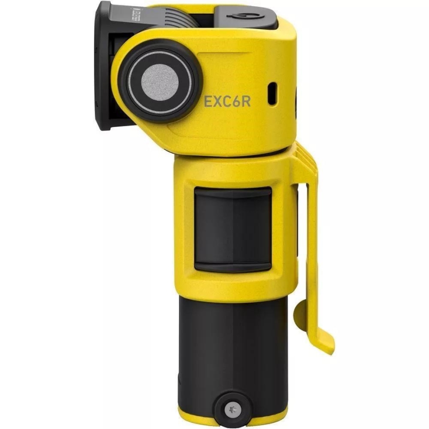 Ledlenser EXC6R - LED Podesiva punjiva svjetiljka s stanicom za punjenje LED/1900 mAh IP68 300 lm 10 h žuta