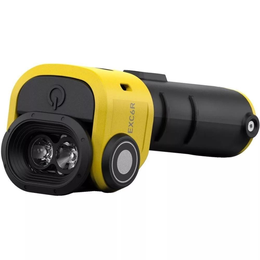 Ledlenser EXC6R - LED Podesiva punjiva svjetiljka s stanicom za punjenje LED/1900 mAh IP68 300 lm 10 h žuta