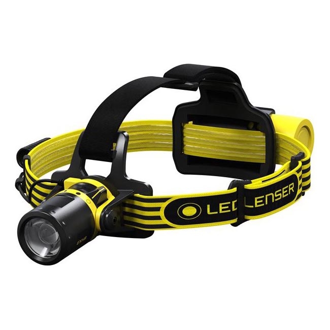 Ledlenser EXH8 - LED čelna svjetiljka s prigušivanjem LED/3xAA IP66 180 lm 40 h žuta