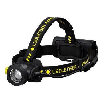 Ledlenser H15R WORK - LED čelna svjetiljka s podesivom svjetlinom, punjiva LED/4800 mAh, IP67, 2500 lm, 70 h, crna