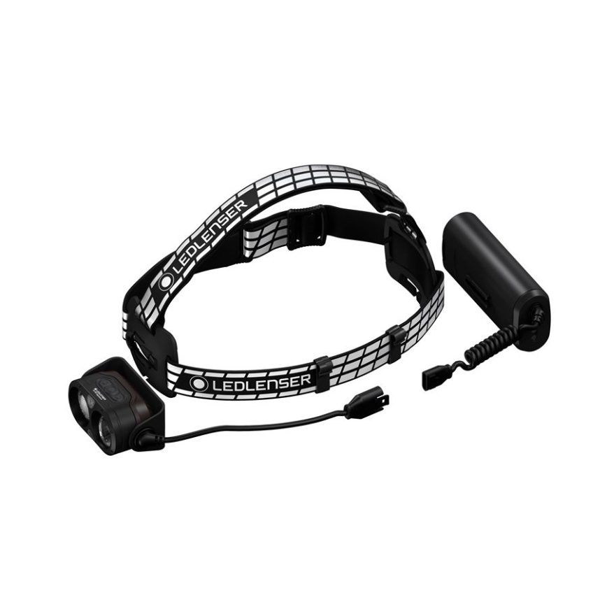 Ledlenser H19R SIGNATURE - LED punjiva čelna svjetiljka s prigušivanjem LED/4800 mAh IP68 4000 lm 20 h crna