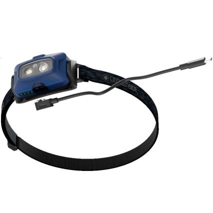 Ledlenser HF4R Core - punjiva LED čelna svjetiljka s mogućnošću prigušivanja LED/1000 mAh IP68 500 lm 35 h plava