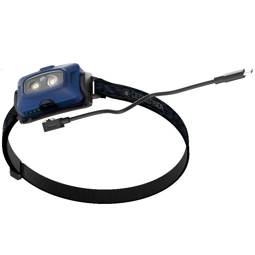 Ledlenser HF4R Core - punjiva LED čelna svjetiljka s mogućnošću prigušivanja LED/1000 mAh IP68 500 lm 35 h plava