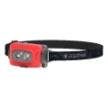 Ledlenser HF4R Core - punjiva LED čelovka s mogućnošću prigušivanja, 1000 mAh, IP68, 500 lm, 35 h, crvena