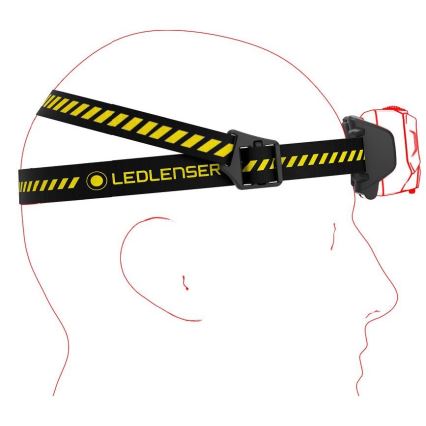 Ledlenser HF6R Work - LED punjiva čelovka s regulacijom jačine svjetla LED/2000 mAh IP68 800 lm 60 h crna