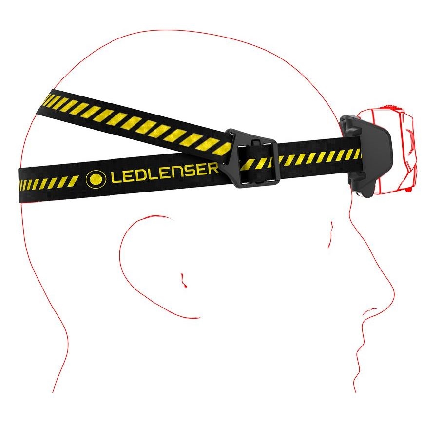 Ledlenser HF6R Work - LED punjiva čelovka s regulacijom jačine svjetla LED/2000 mAh IP68 800 lm 60 h crna