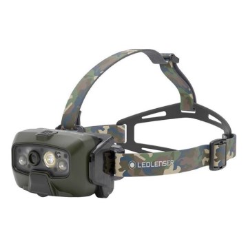 Ledlenser HF8R Core RGB - LED s mogućnošću prigušivanja, punjiva čelna svjetiljka LED/3700 mAh IP68 1600 lm 90h zelena