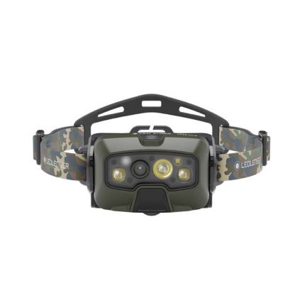 Ledlenser HF8R Core RGB - LED s mogućnošću prigušivanja, punjiva čelna svjetiljka LED/3700 mAh IP68 1600 lm 90h zelena