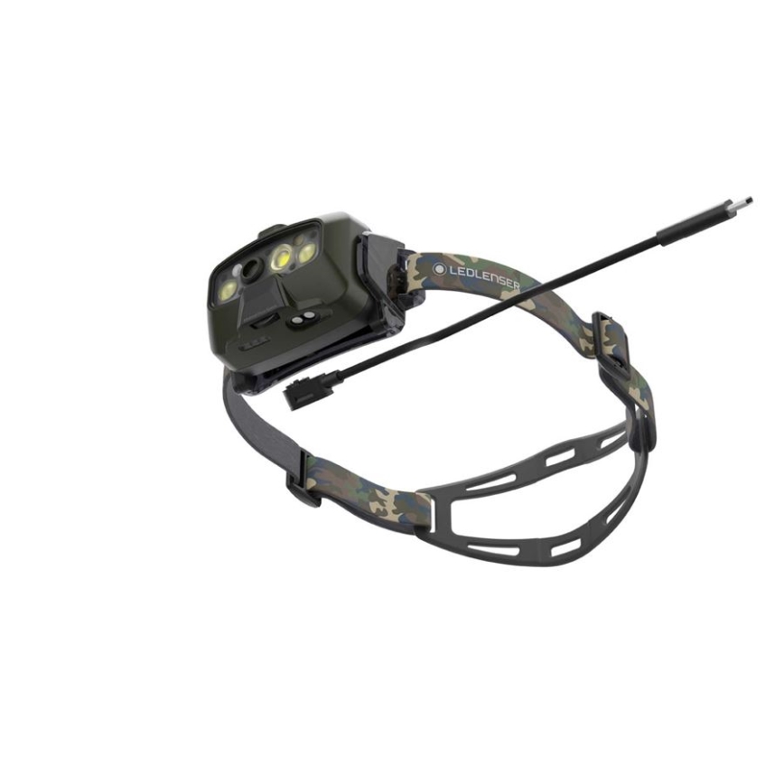 Ledlenser HF8R Core RGB - LED s mogućnošću prigušivanja, punjiva čelna svjetiljka LED/3700 mAh IP68 1600 lm 90h zelena