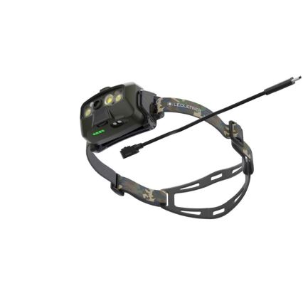 Ledlenser HF8R Core RGB - LED s mogućnošću prigušivanja, punjiva čelna svjetiljka LED/3700 mAh IP68 1600 lm 90h zelena