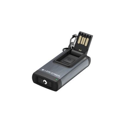 Ledlenser K4R GRAY - punjiva džepna LED svjetiljka s mogućnošću prigušivanja, 180 mAh, IP2X, 120 lm
