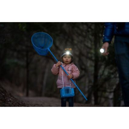 Ledlenser KIDBEAM4 RAINBOW - LED dječja svjetiljka s podesivom svjetlinom LED/2xAAA IP44 ljubičasta