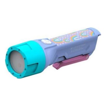 Ledlenser KIDBEAM4 RAINBOW - LED dječja svjetiljka s podesivom svjetlinom LED/2xAAA IP44 ljubičasta