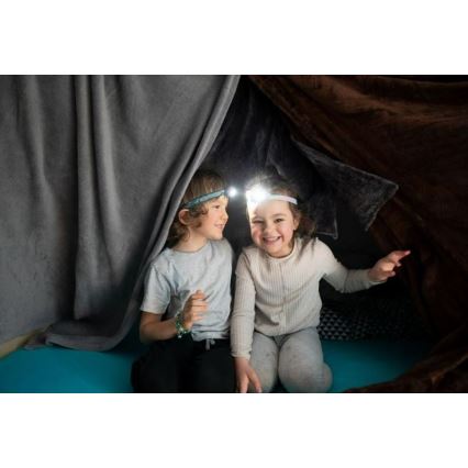 Ledlenser KIDLED2 RAINBOW - dječja LED čelna svjetiljka s podesivom svjetlinom, LED/1xAAA, IPX4, 40 lm, 20 h, ljubičasta