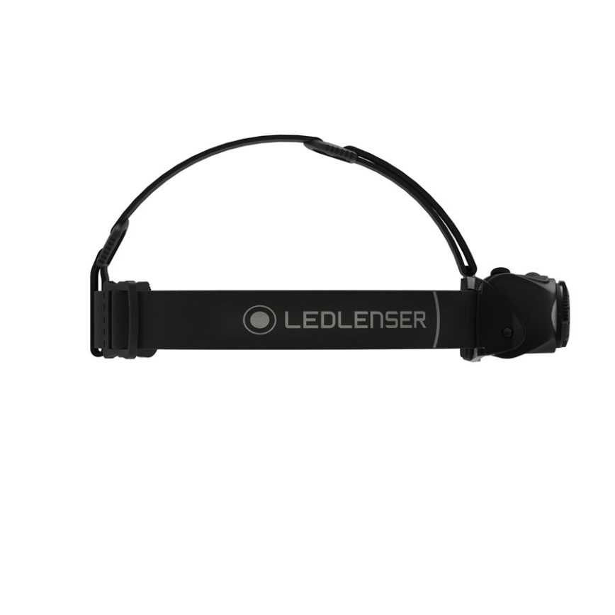 Ledlenser MH8 - punjiva čelna LED svjetiljka s podesivim intenzitetom svjetla, 2xAA/1550 mAh, IP54, 600 lm, 60 h, crna