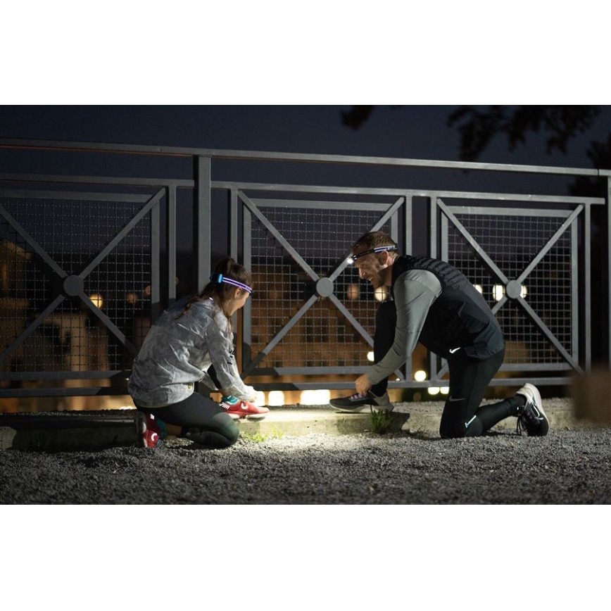 Ledlenser NEO5R - punjiva LED čelna svjetiljka s prigušivanjem 1800 mAh IP54 600 lm 35 h crna/bijela