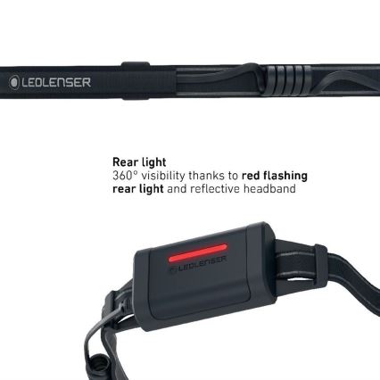 Ledlenser NEO5R - punjiva LED čelna svjetiljka s prigušivanjem 1800 mAh IP54 600 lm 35 h crna/bijela