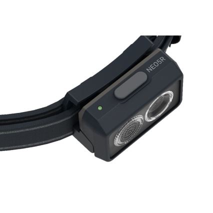 Ledlenser NEO5R - LED čelna svjetiljka s prigušivanjem, punjiva, 1800 mAh, IP54, 600 lm, 35 h, crna