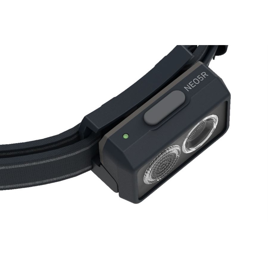 Ledlenser NEO5R - LED čelna svjetiljka s prigušivanjem, punjiva, 1800 mAh, IP54, 600 lm, 35 h, crna