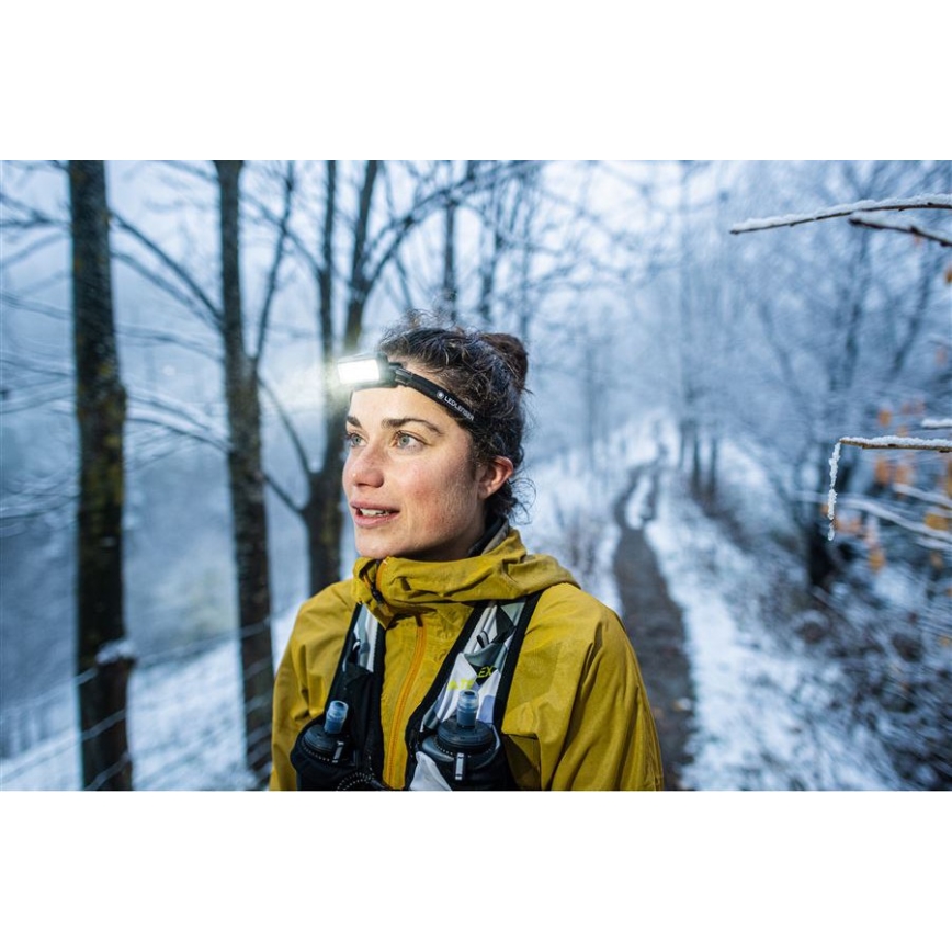 Ledlenser NEO9R - LED podesiva punjiva čelovka LED/5000 mAh IP54 1200 lm 120 h crna/siva