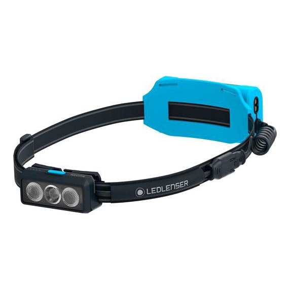 Ledlenser NEO9R - punjiva LED čelna svjetiljka s mogućnošću prigušivanja LED/5000 mAh IP54 1200 lm 120h crna/plava