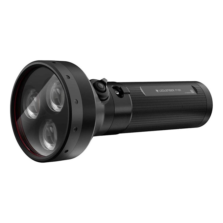 Ledlenser P18R - punjiva LED svjetiljka s podesivom svjetlinom, 3000 mAh, IP68, 6500 lm, 45 h, crna