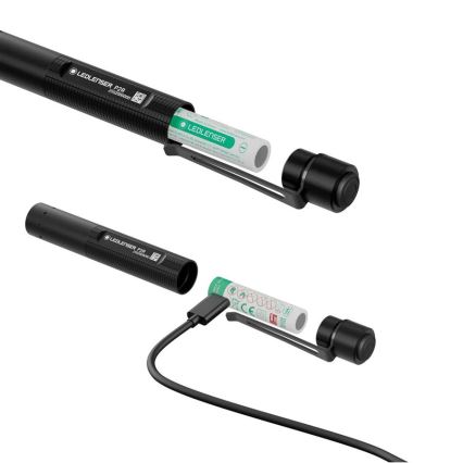 Ledlenser P2R - LED punjiva ručna svjetiljka s regulacijom svjetline LED/1xAAA/300 mAh IP54 200 lm 8 h crna