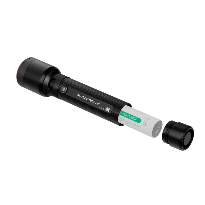 Ledlenser P6R - punjiva svjetiljka s mogućnošću prigušivanja LED/3000 mAh IP68 1200 lm 65 h crna