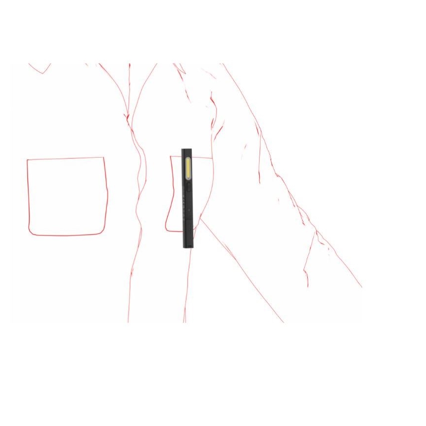 Ledlenser W2R - LED punjiva radna svjetiljka s prigušivanjem LED/630 mAh IP54 220 lm