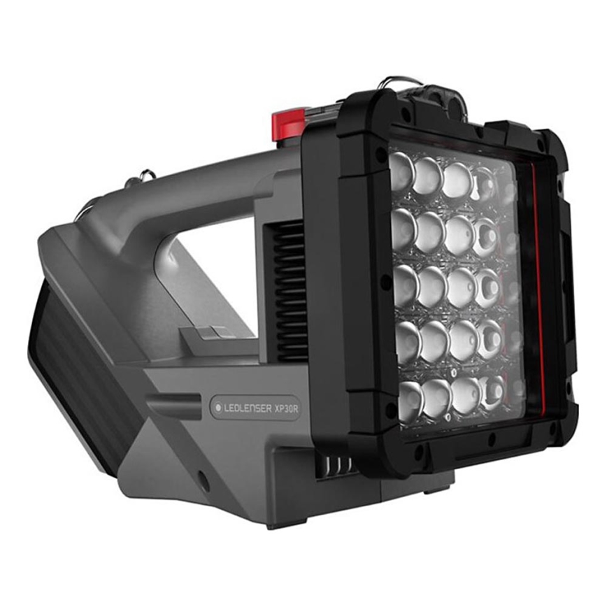 Ledlenser XP30R - LED svjetiljka s podesivom svjetlinom i punjiva LED/5000 mAh IP54 32000 lm 16 h siva