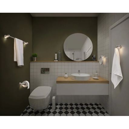 Ledvance - Držač za ručnike s LED pozadinskim osvjetljenjem 3xAAA IP44