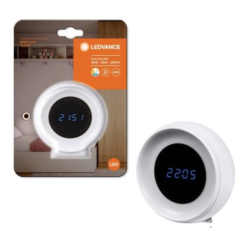 Ledvance - LED Digitalna sat s pozadinskim osvjetljenjem NIGHTLUX LED/0,3W/5V 1000mAh 3000/4000/6500K