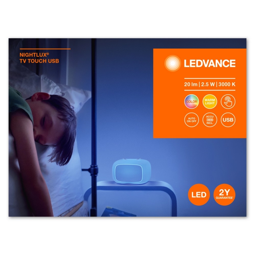 Ledvance - LED Dječja noćna lampica na dodir TOUCH LED/2,5W/5V