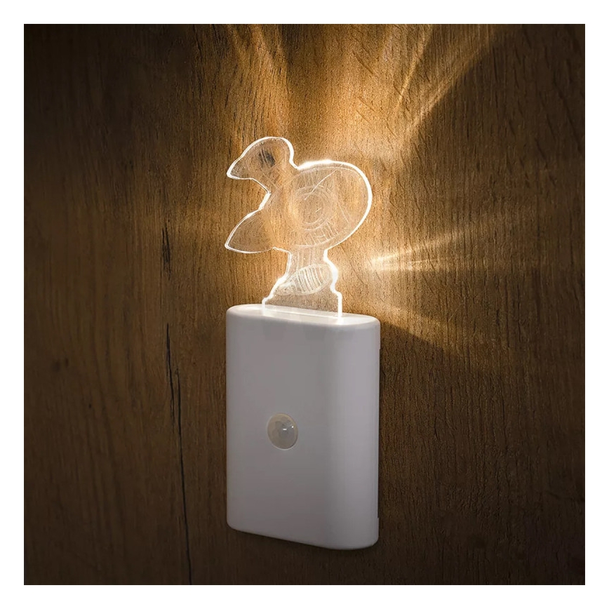 Ledvance - LED Dječja orijentacijska svjetiljka sa senzorom NIGHTLUX LED/0,2W/4,5V 3000K