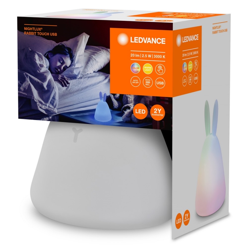 Ledvance - LED Dodirna dječja noćna lampica TOUCH LED/2,5W/5V 1200 mAh