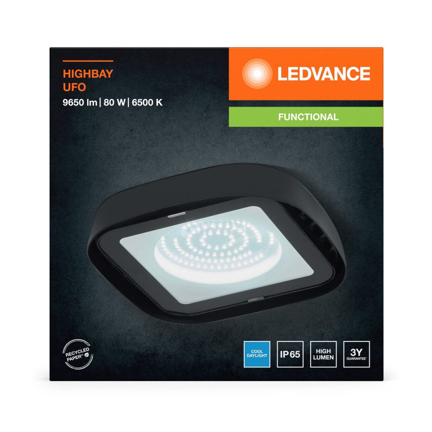 Ledvance - LED Industrijska stropna svjetiljka HIGHBAY LED/80W/230V IP65 6500K