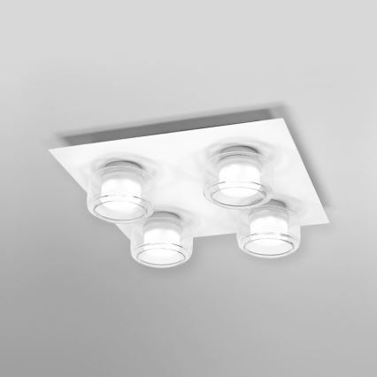 Ledvance - LED Stropna kupaonska svjetiljka ORBIS FLAME 4xLED/5,5W/230V 3000/4000K IP44 bijela