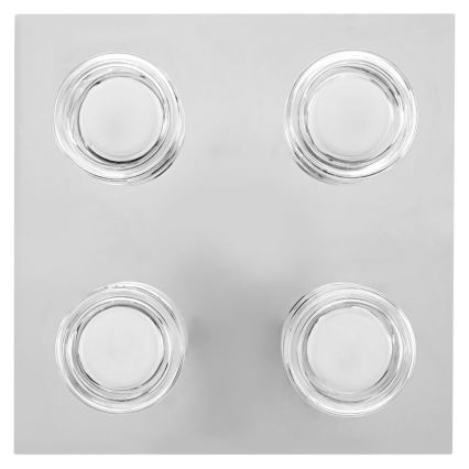 Ledvance - LED Stropna svjetiljka za kupaonicu ORBIS FLAME 4xLED/5,5W/230V 3000/4000K IP44 sjajni krom