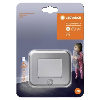 Ledvance - LED Orijentacijska svjetiljka sa senzorom NIGHTLUX LED/0,25W/3xAAA