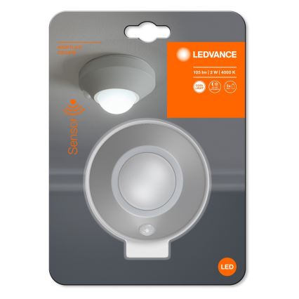 Ledvance - LED Orijentacijska svjetiljka sa senzorom NIGHTLUX LED/1,7W/3xAAA 4000K