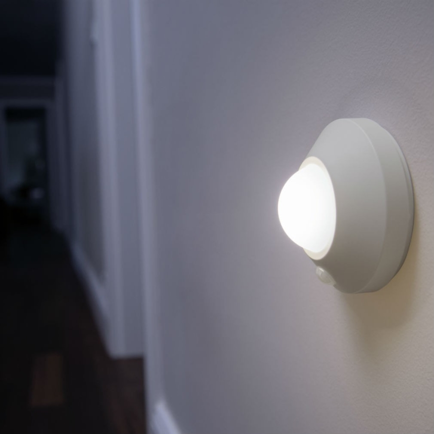 Ledvance - LED orijentacijsko svjetlo sa senzorom NIGHTLUX LED/1,7W/3xAA 4000K